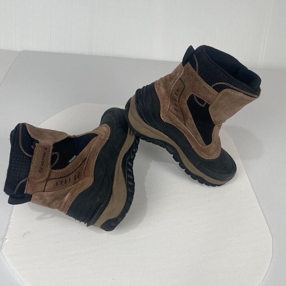 Bearpaw Outdoor Boots Mens Overland Waterproof Brown Size 8 Comfort